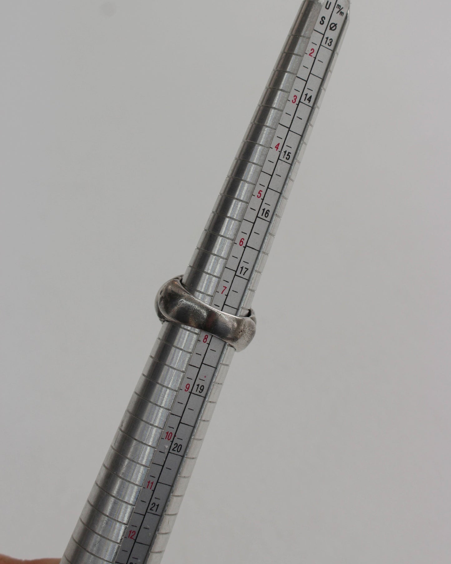 Croissant Sterling Silver Ring 7.75