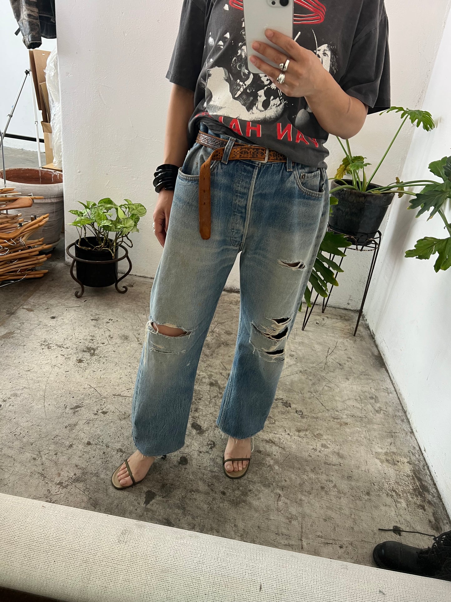 80s Distressed Levi's 501 w34 L26