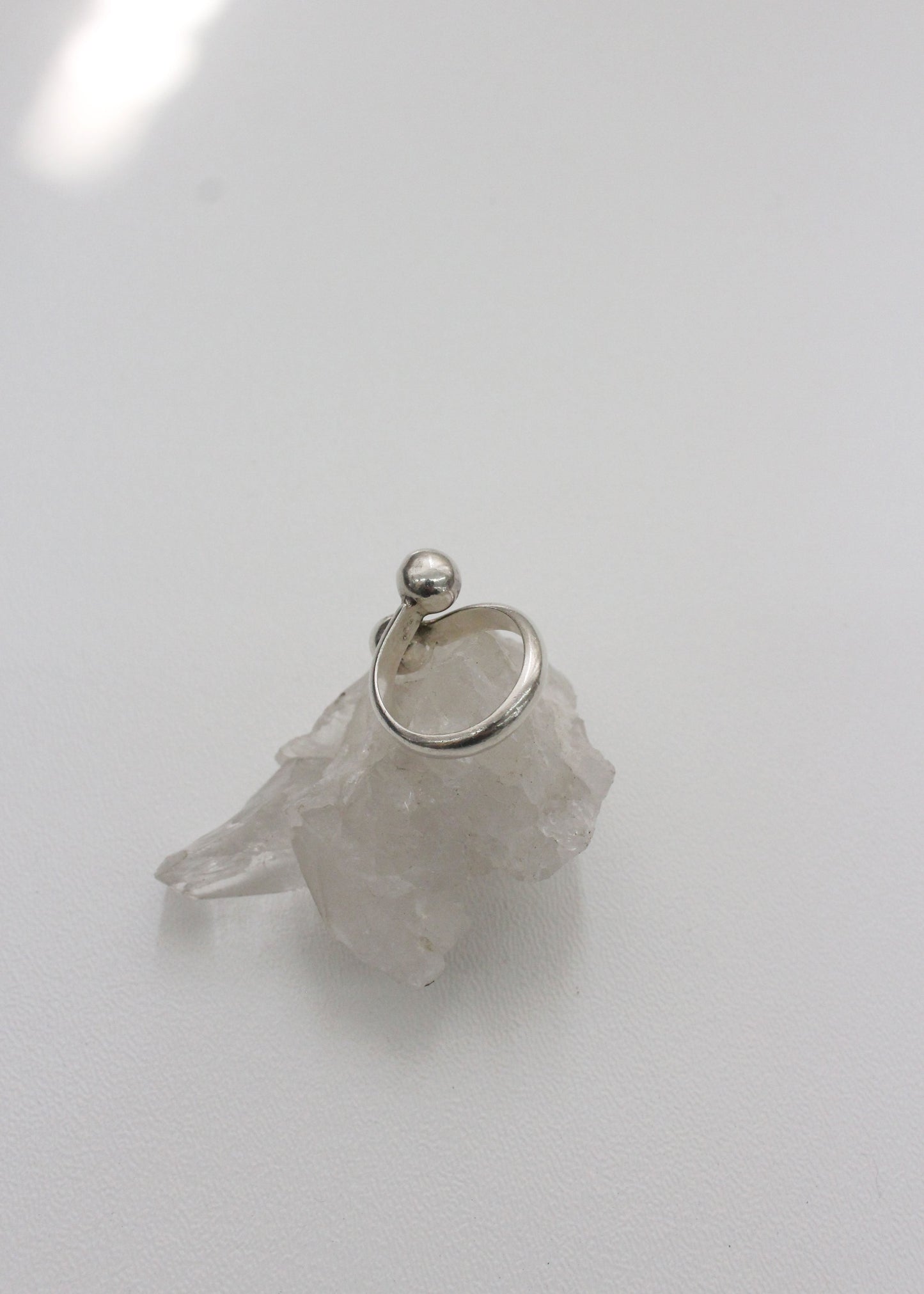 Doubleball Sterling Silver Ring 6.5