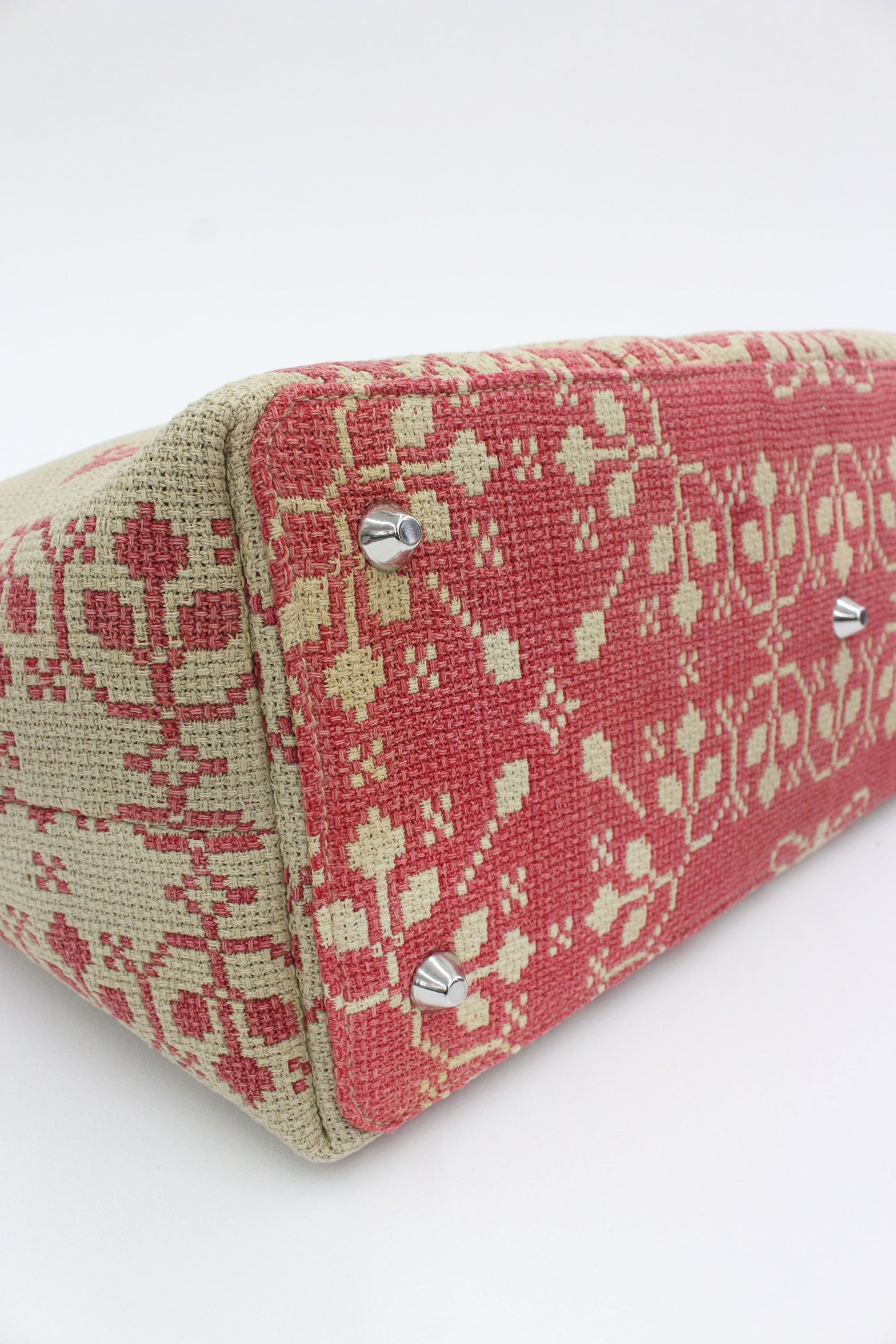 Weekend Bag M Antique overshot coverlet