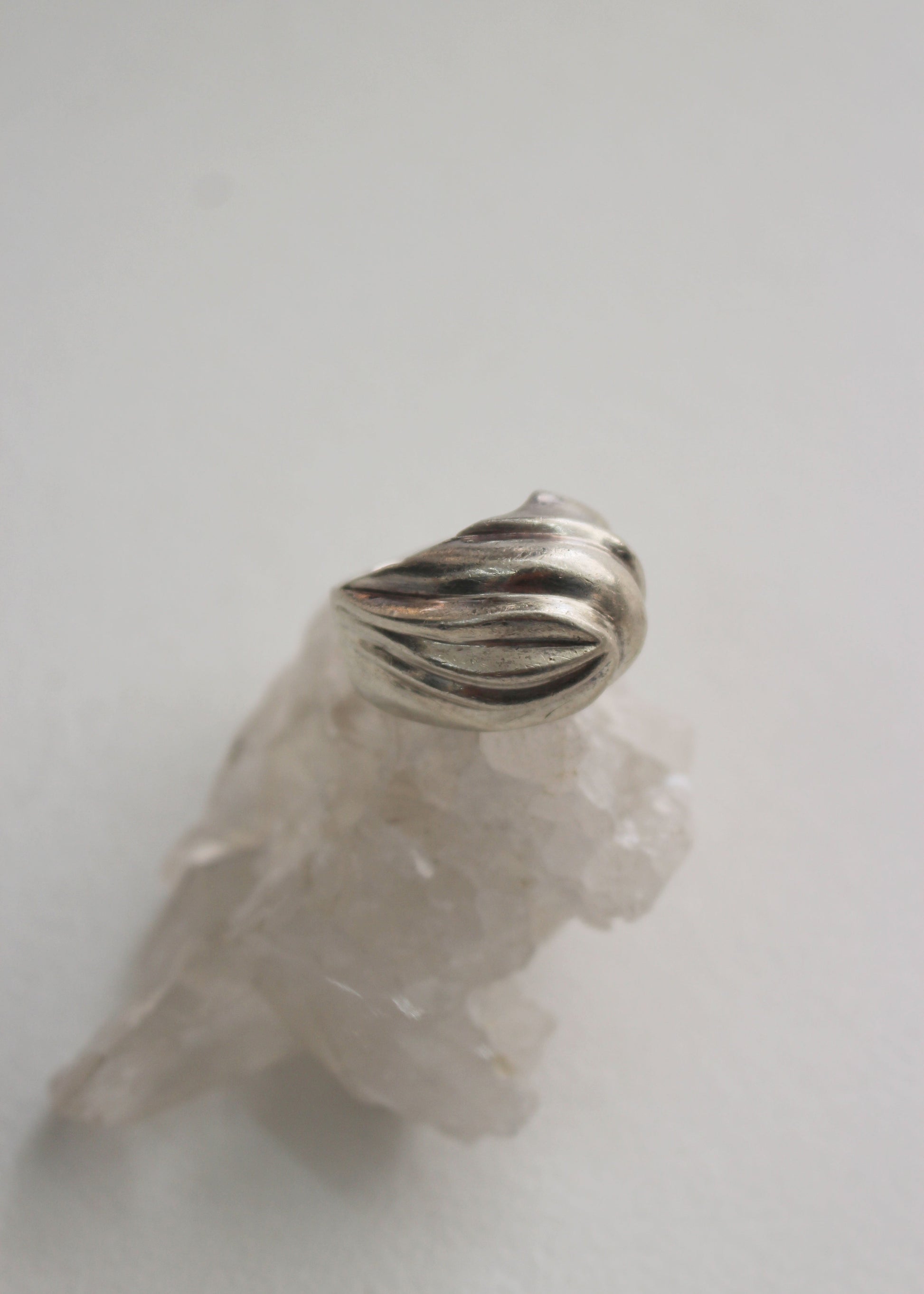 Wave Sterling Silver Ring 6