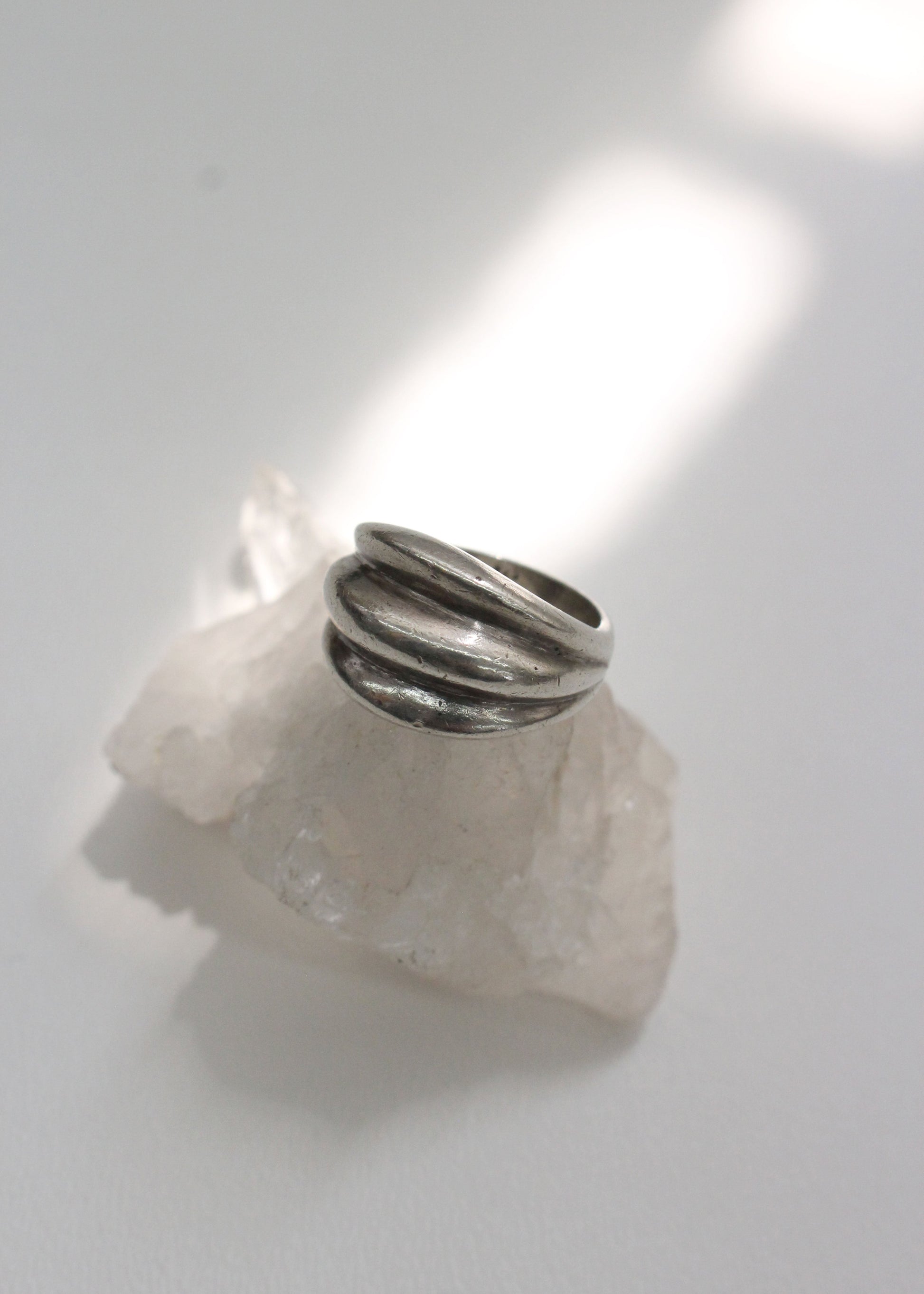 Groove Sterling Silver Ring 7.75