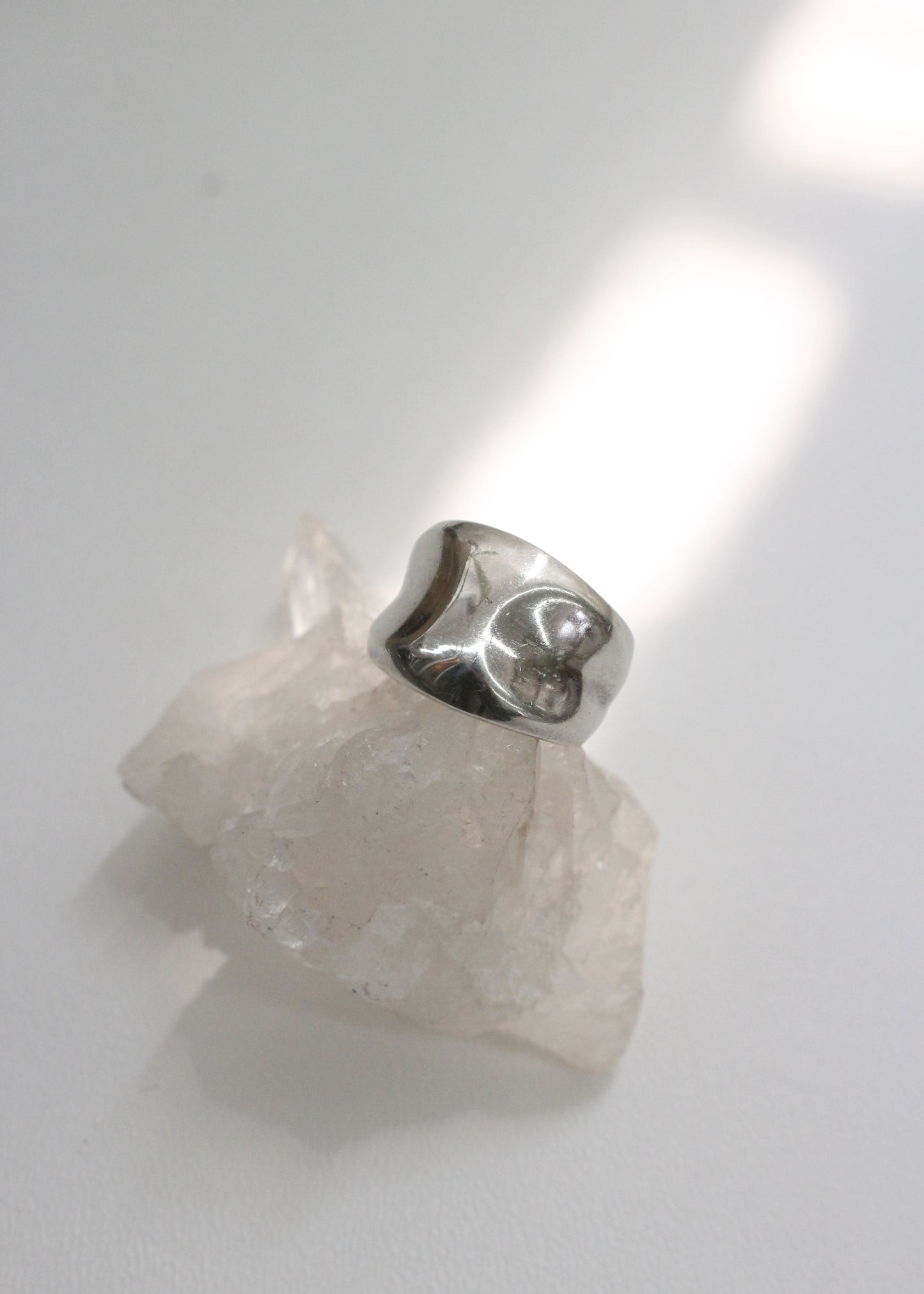 Molten Sterling Silver Ring 6.5