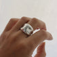 Molten Sterling Silver Ring 6.75