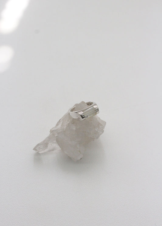 Shell Bar Sterling Silver Ring 7.5