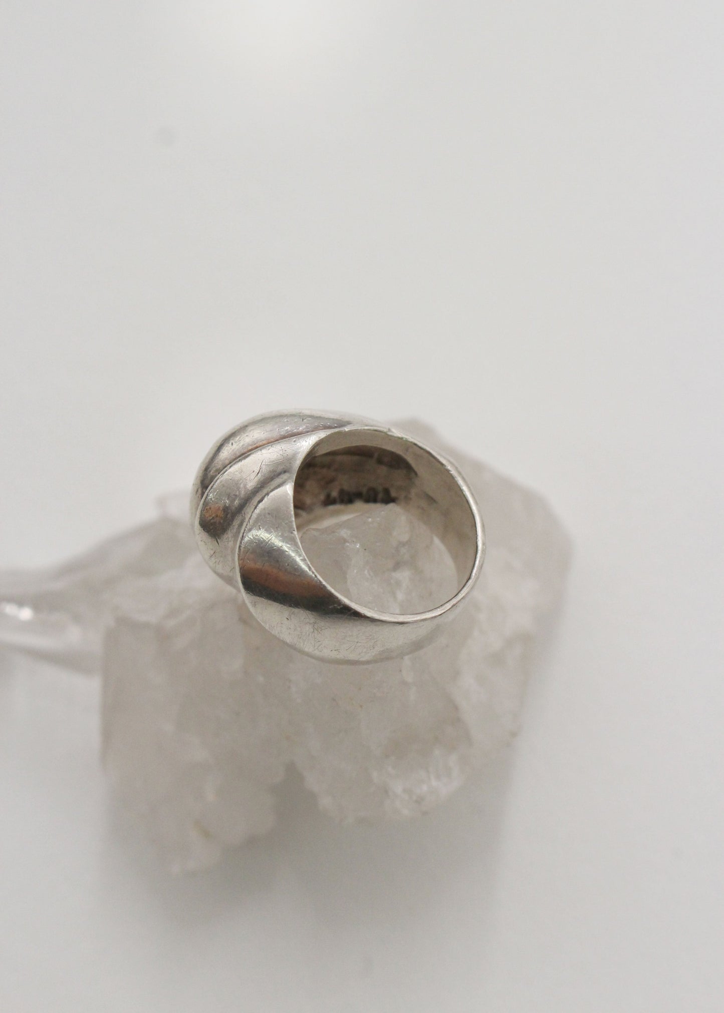 Wave Sterling Silver Ring 6