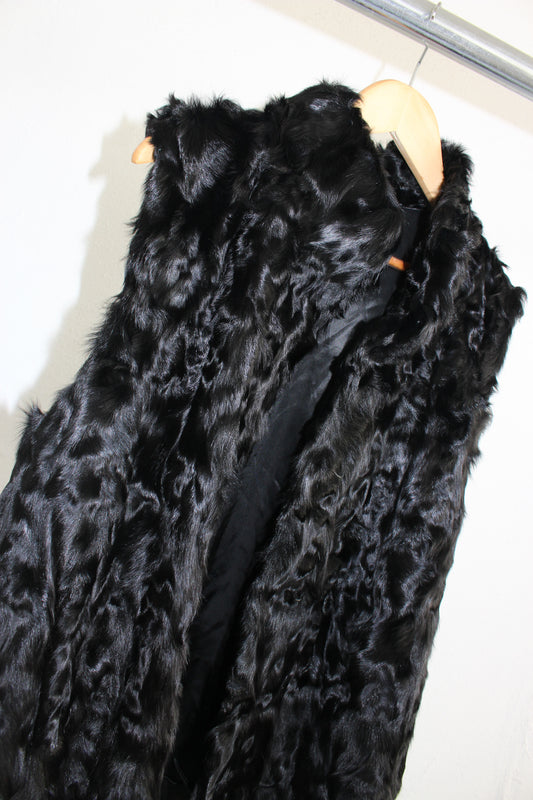 Vintage Black Lamb Vest