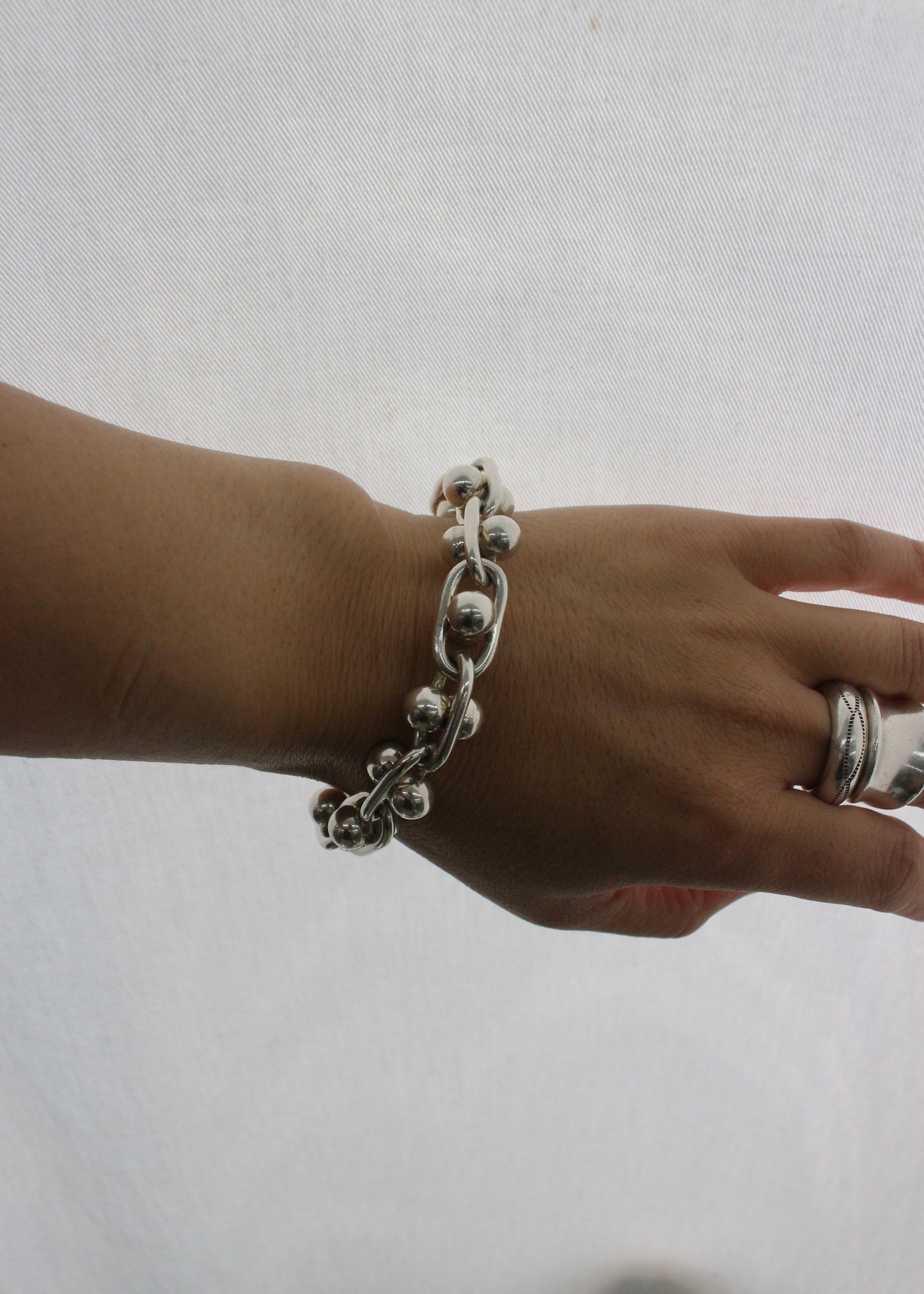 Ball Chain Sterling Silver Bracelet