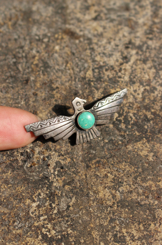 Thunderbird Silver Pin Brooch