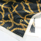 Celine Cotton Bandana Black chain