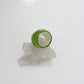Chunky glass rings Green