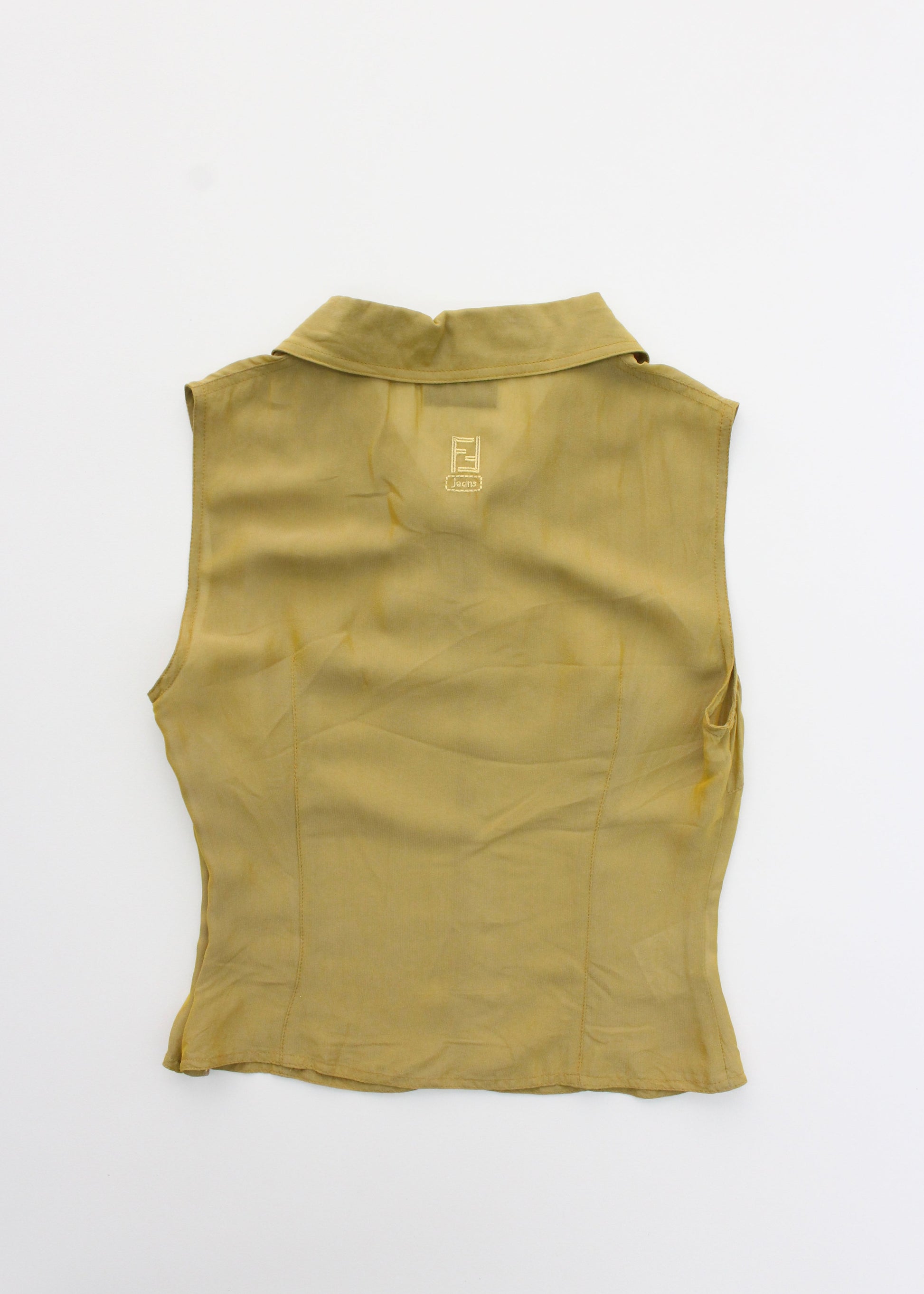 Fendi Sheer Sleeveless Top