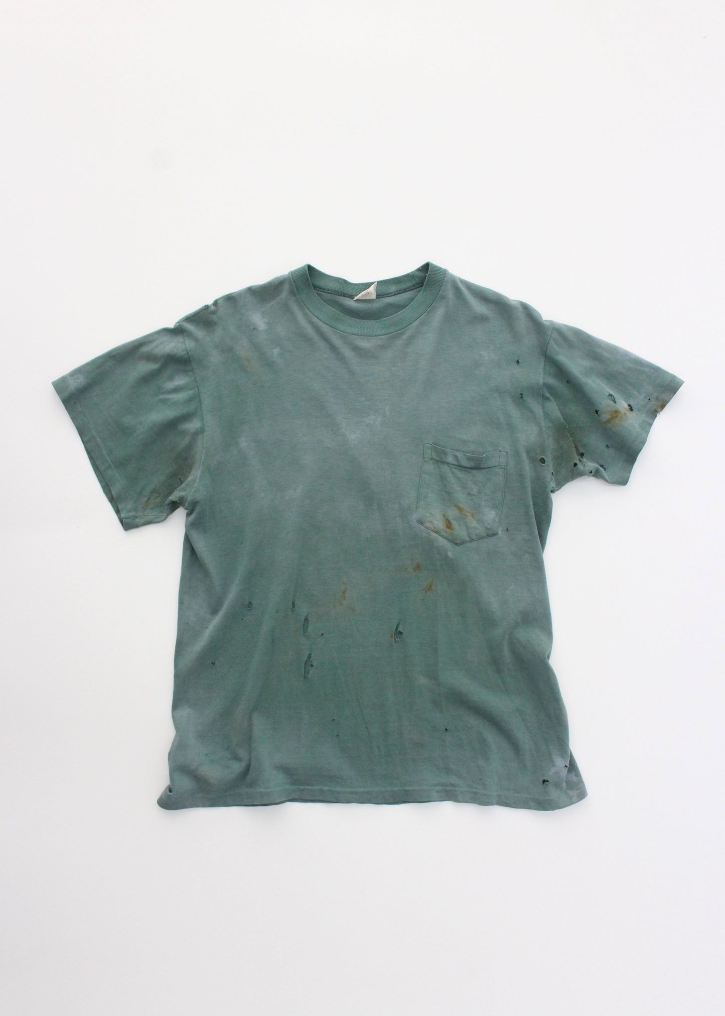 BORO Distressed Tshirt Teal