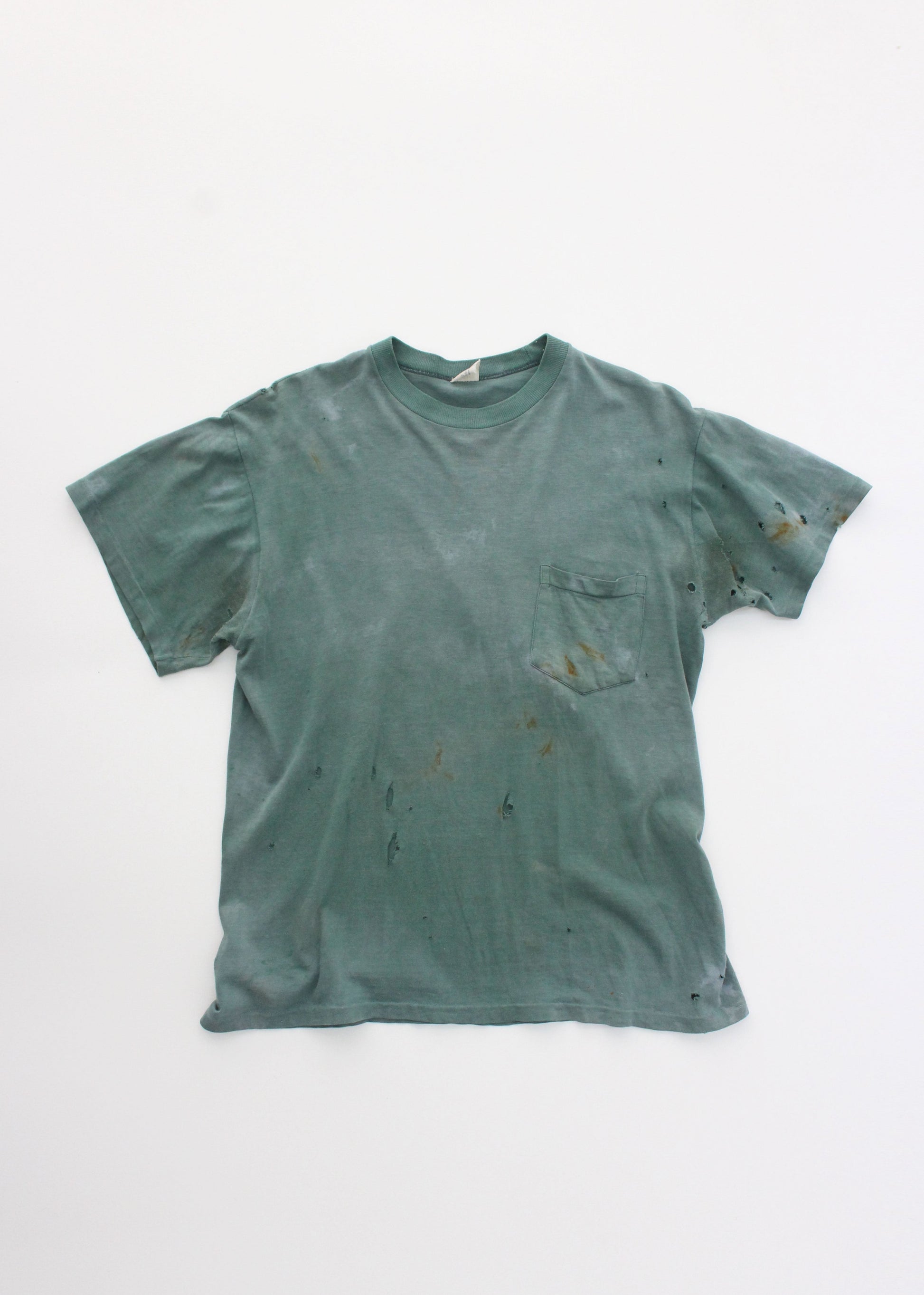 BORO Distressed Tshirt Teal