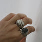 Wave Sterling Silver Ring 6
