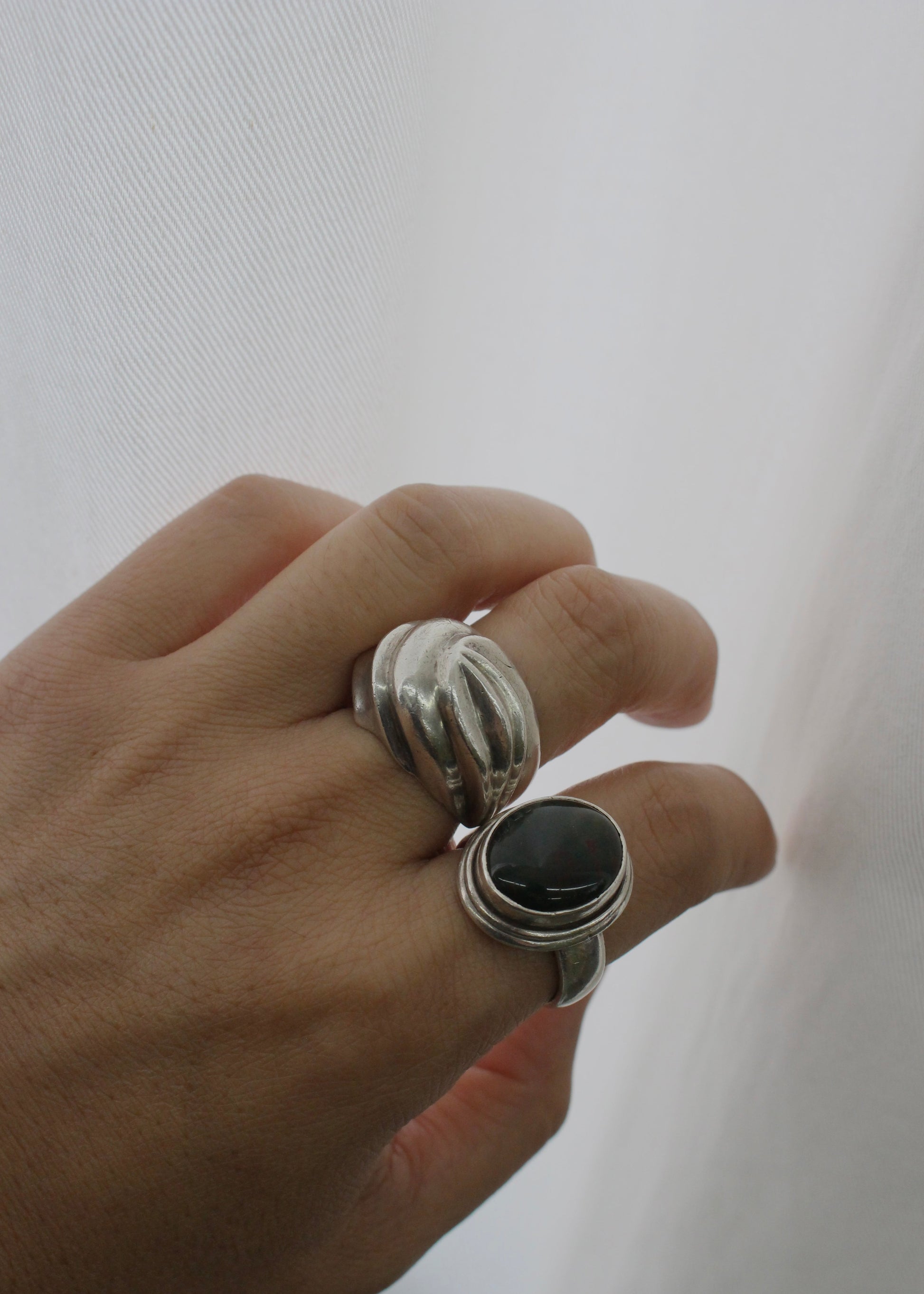 Wave Sterling Silver Ring 6