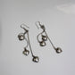 Heart swing earrings sterling silver
