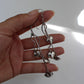 Heart swing earrings sterling silver