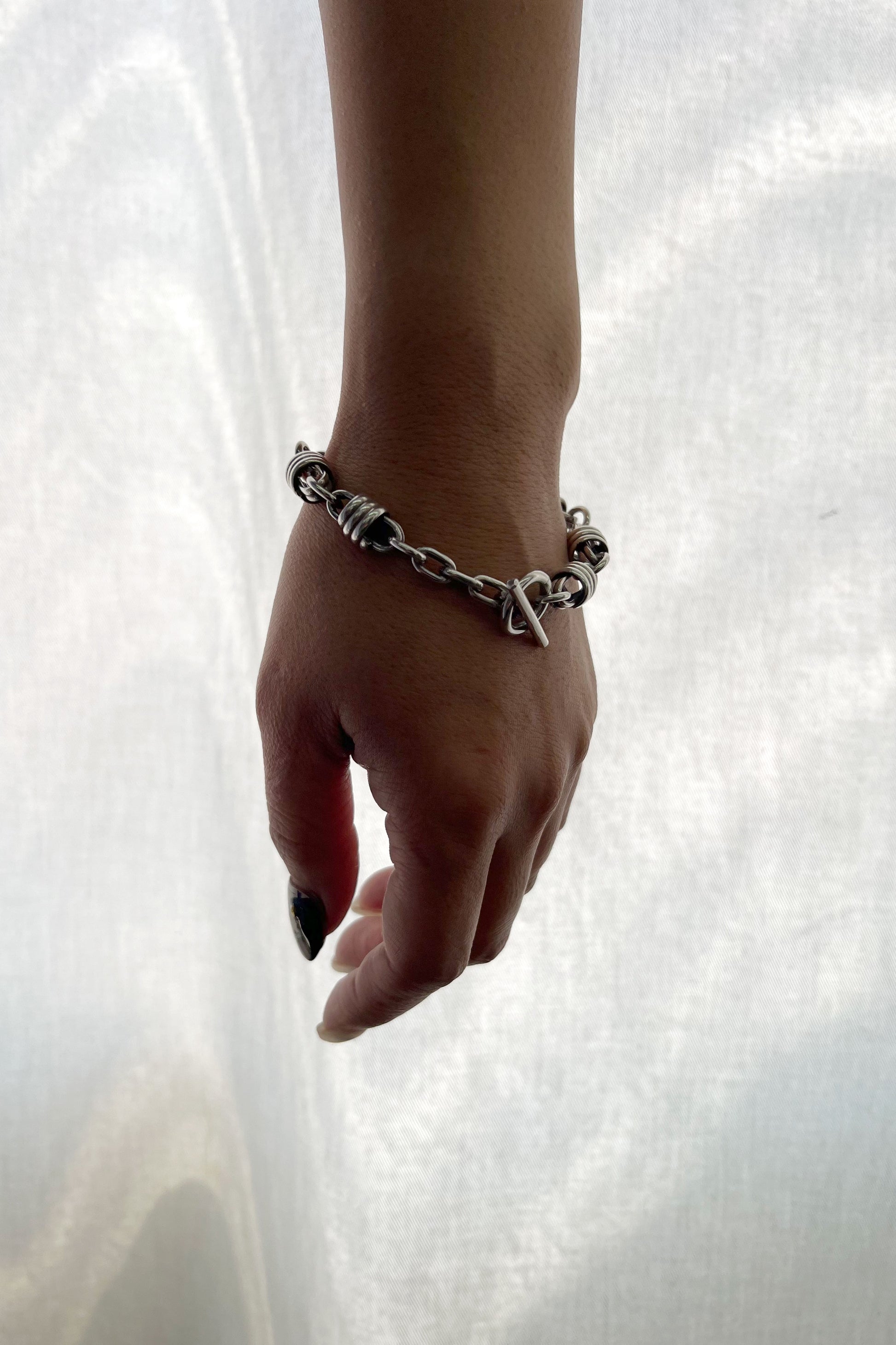 Toggle Chain Bracelet Sterling Silver