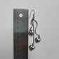 Heart swing earrings sterling silver