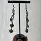 Heart swing earrings sterling silver