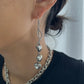 Heart swing earrings sterling silver