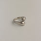 Bypass Sterling Silver Ring 10