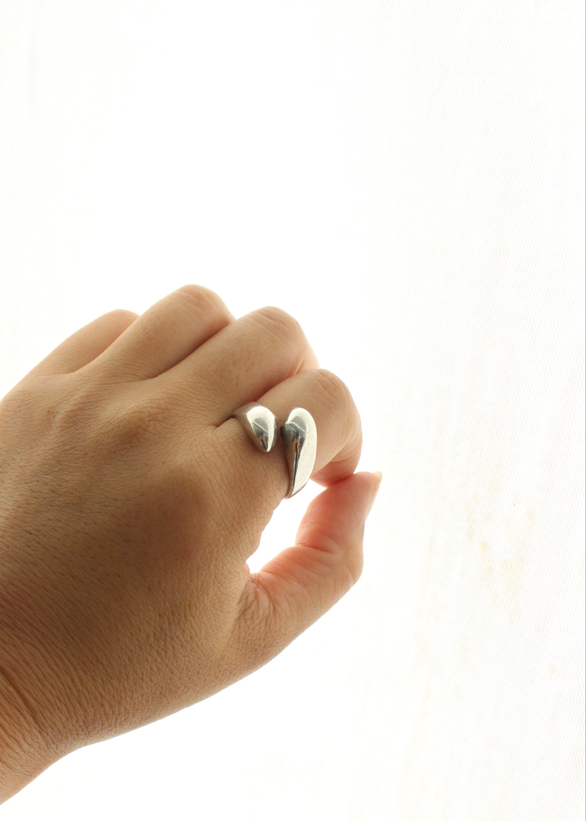 Bypass Sterling Silver Ring 10
