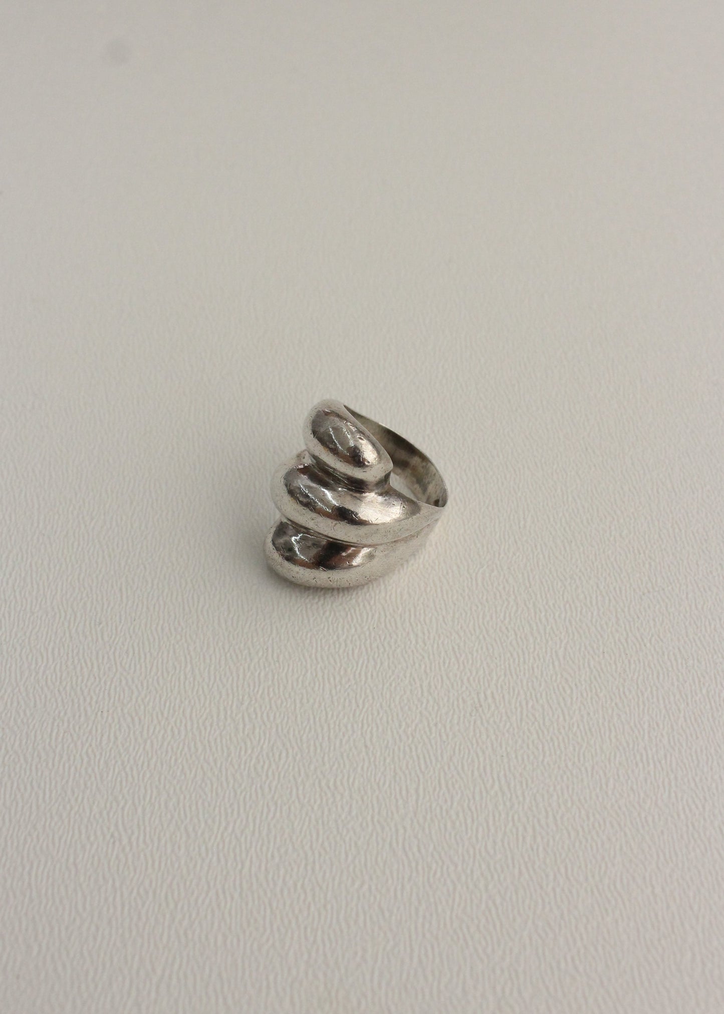 Chunky Cloud Sterling Silver Ring 7.5