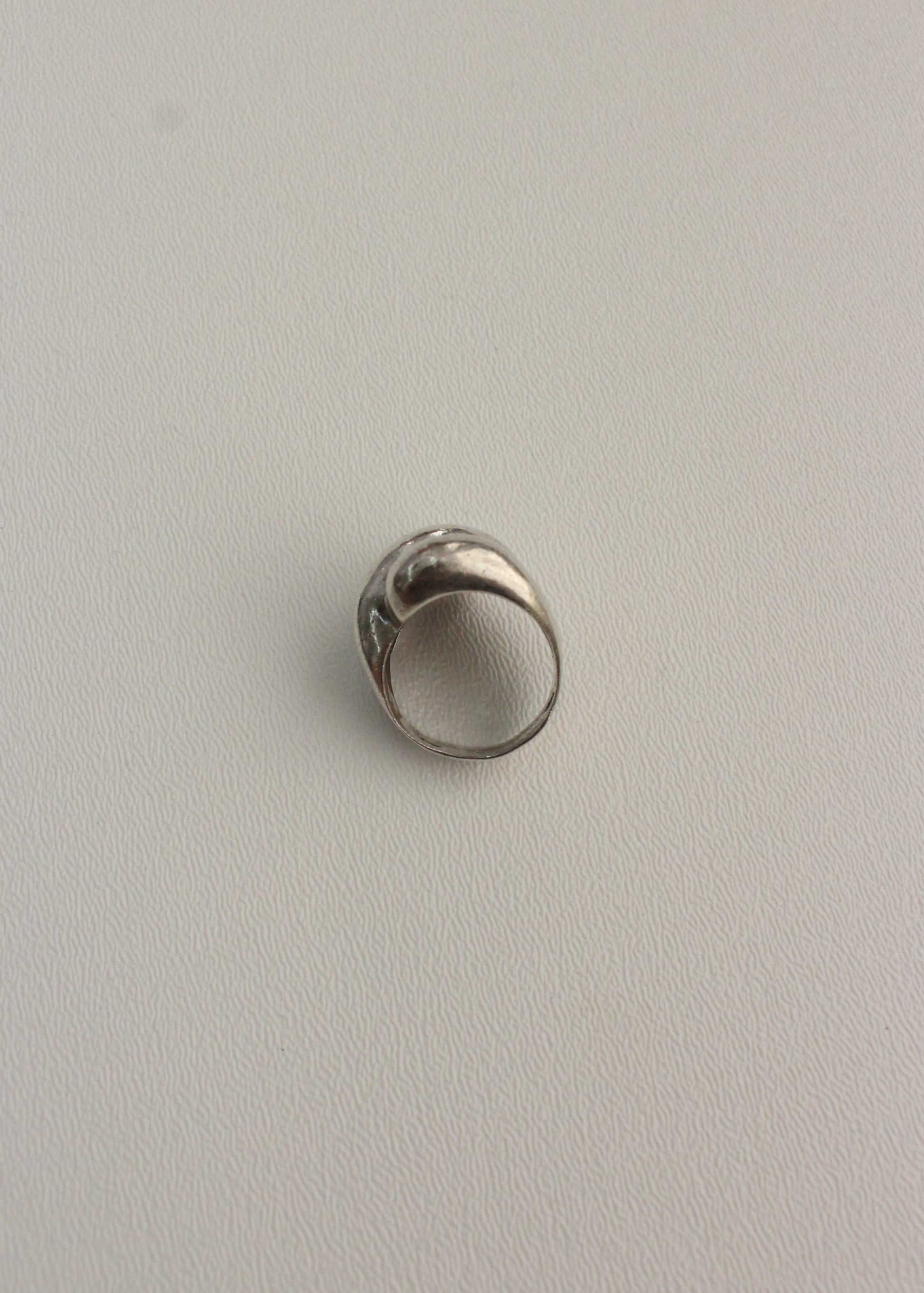 Chunky Cloud Sterling Silver Ring 7.5