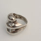 Chunky Cloud Sterling Silver Ring 7.5