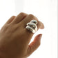 Chunky Cloud Sterling Silver Ring 7.5