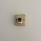 Chunky Square Sterling Silver Ring 8.5