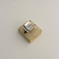 Chunky Square Sterling Silver Ring 8.5