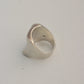Chunky Square Sterling Silver Ring 8.5