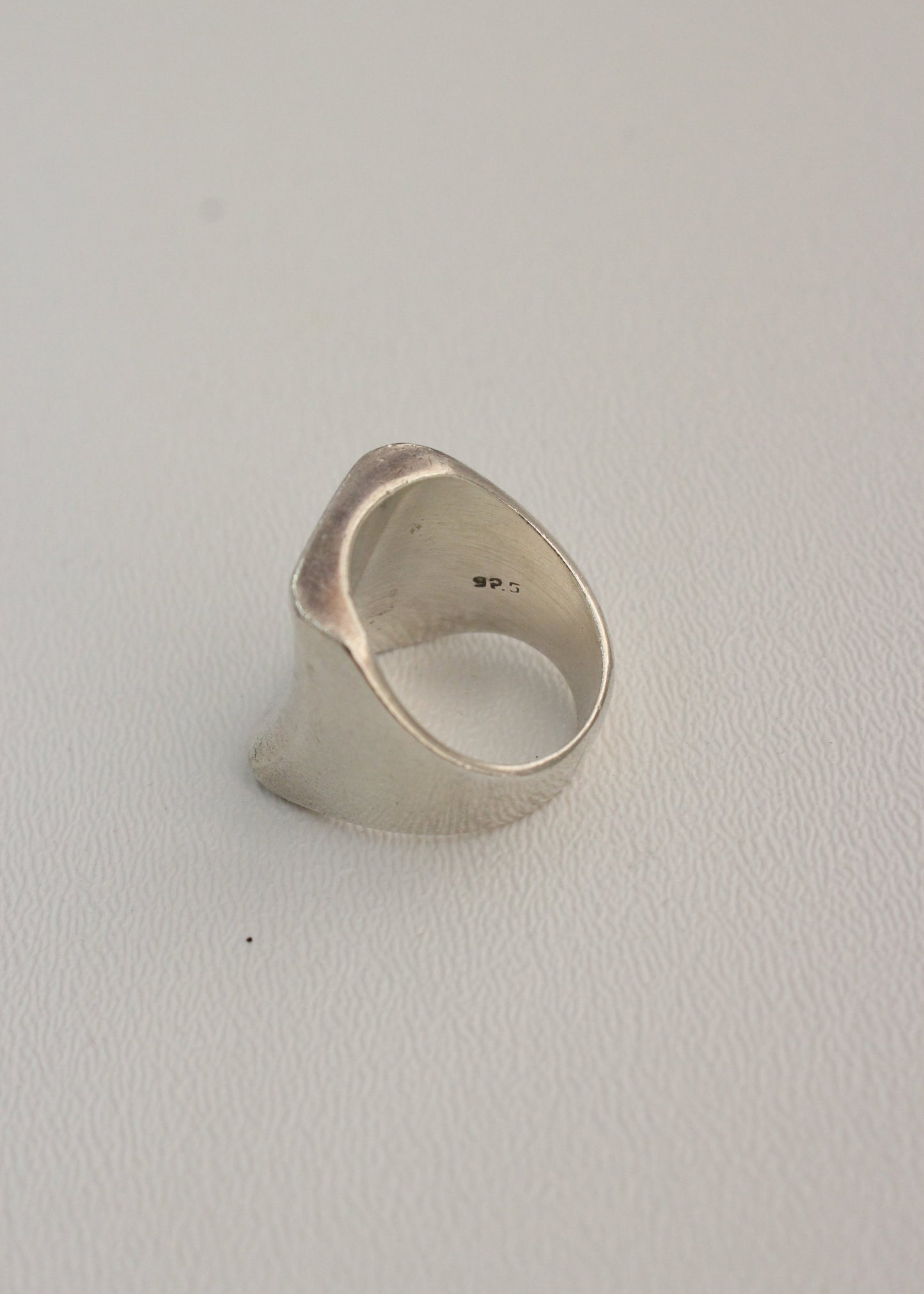 Chunky Square Sterling Silver Ring 8.5
