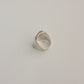 Chunky Square Sterling Silver Ring 8.5