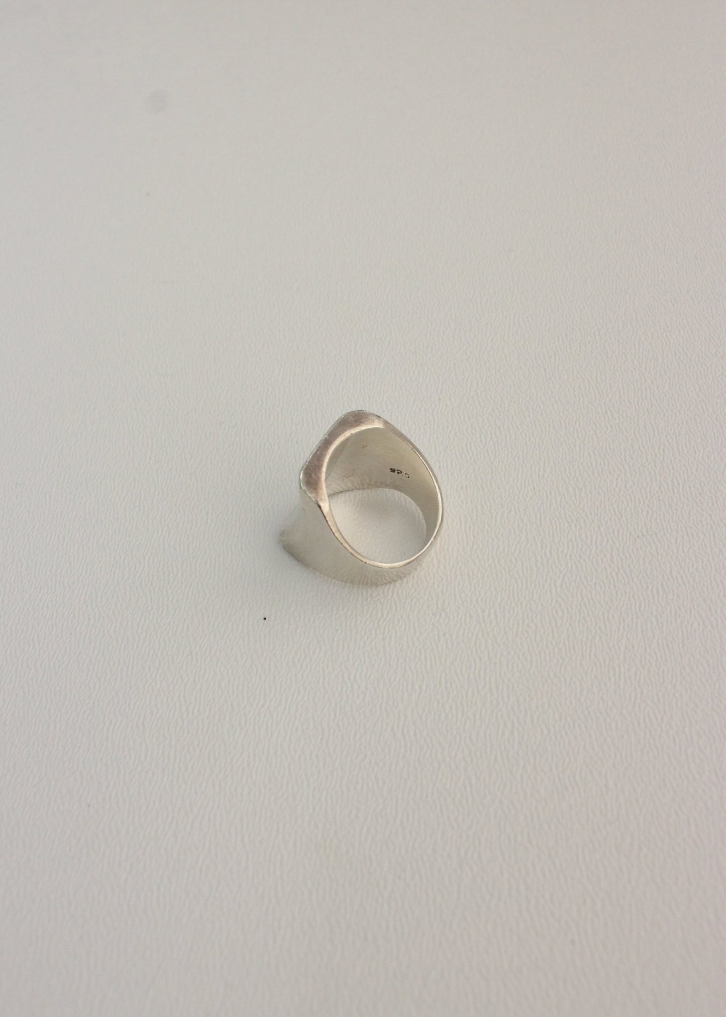 Chunky Square Sterling Silver Ring 8.5