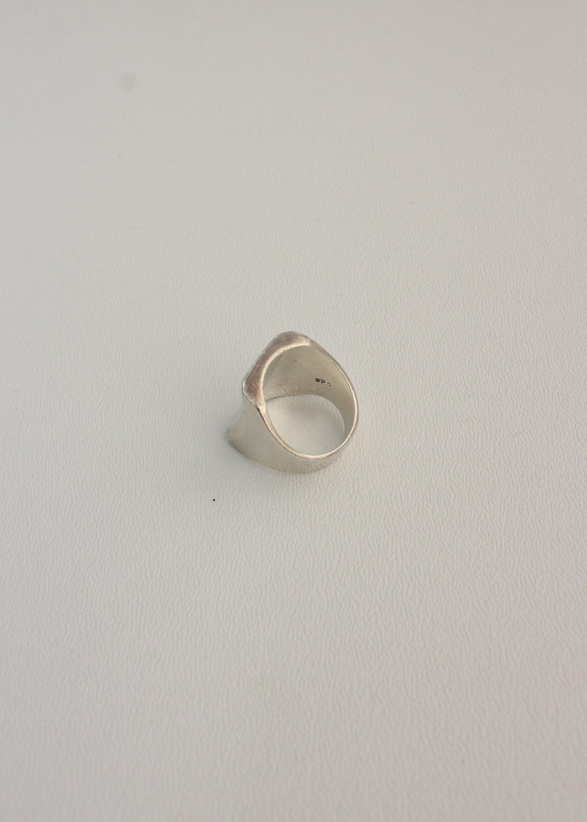 Chunky Square Sterling Silver Ring 8.5