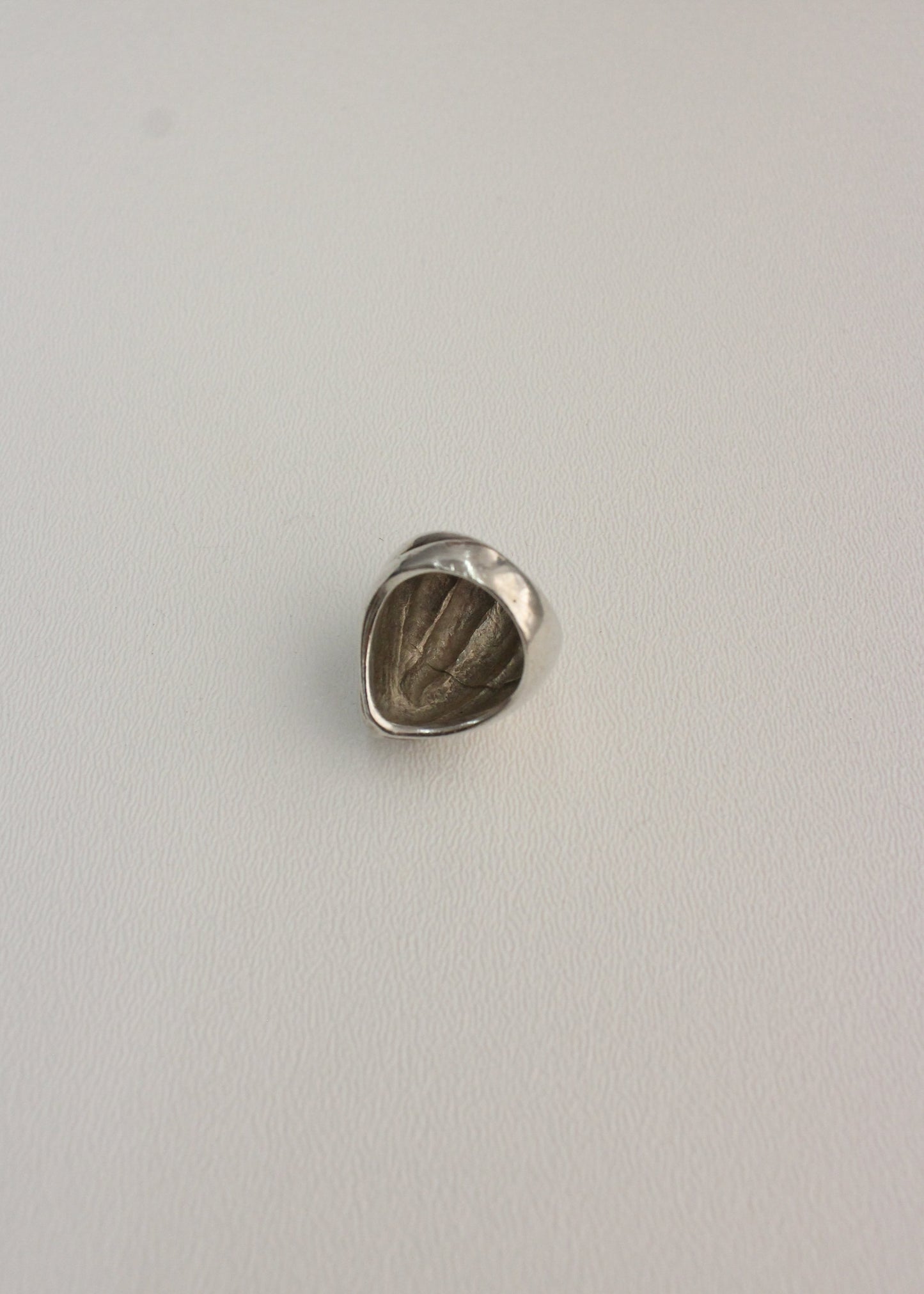 Chunky Shell Sterling Silver Ring 6