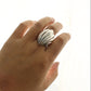 Chunky Shell Sterling Silver Ring 6