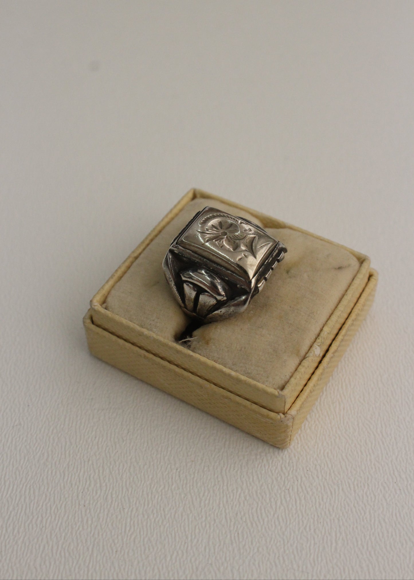 Roman Soldier Sterling Silver Ring 7.25