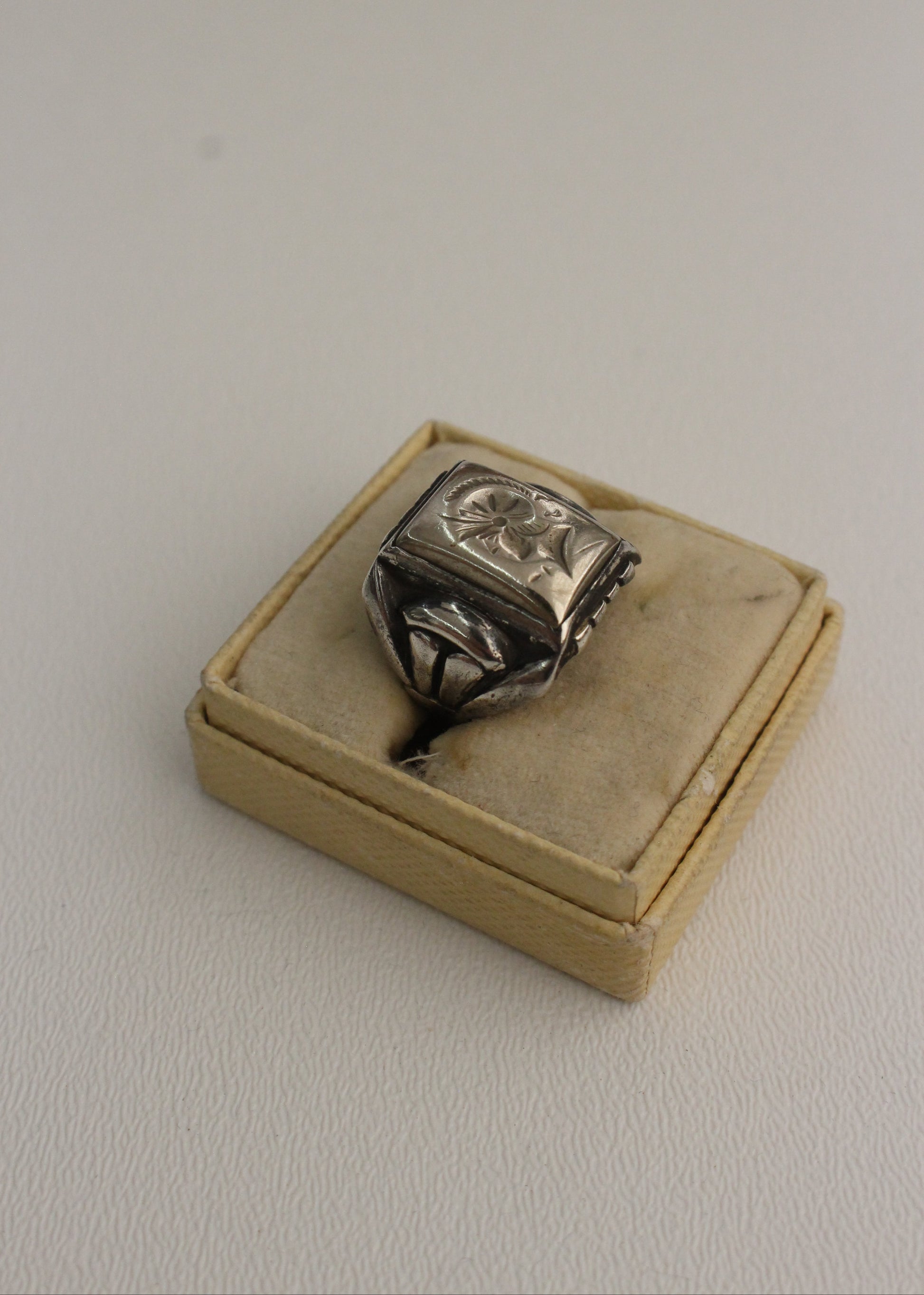 Roman Soldier Sterling Silver Ring 7.25