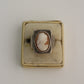 Shell Cameo Sterling Silver Ring 11.5