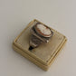 Shell Cameo Sterling Silver Ring 11.5