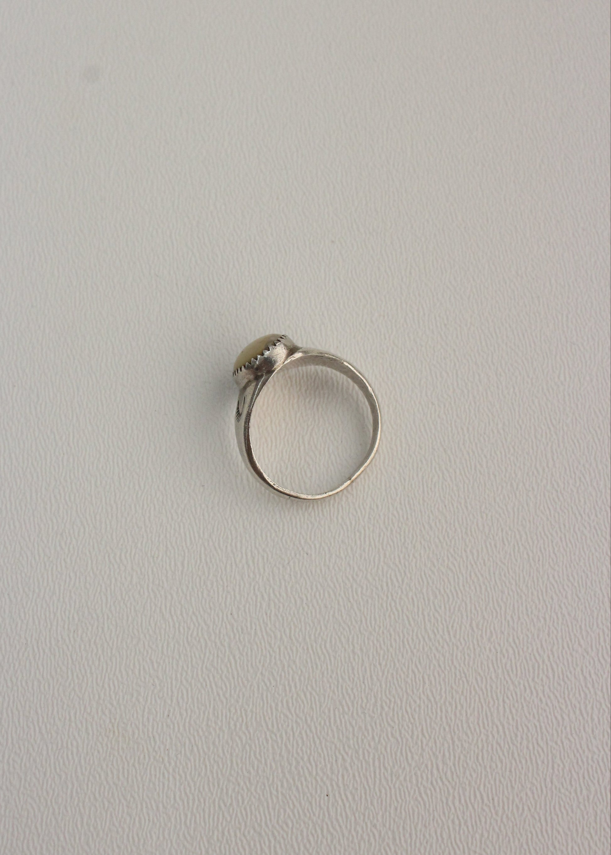 BeigeStone Sterling Silver Ring 10