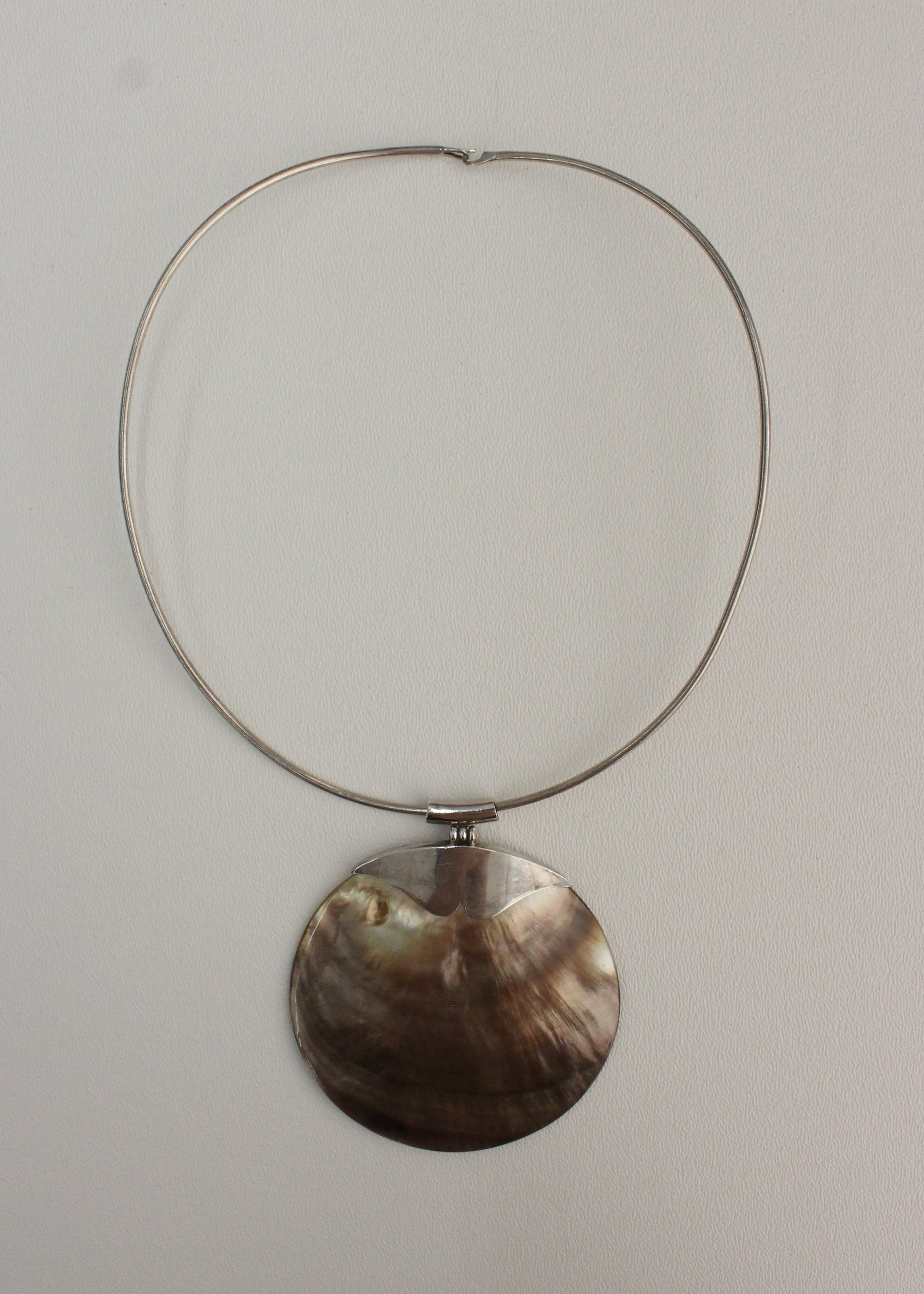 Mother Pearl Sterling Silver Choker