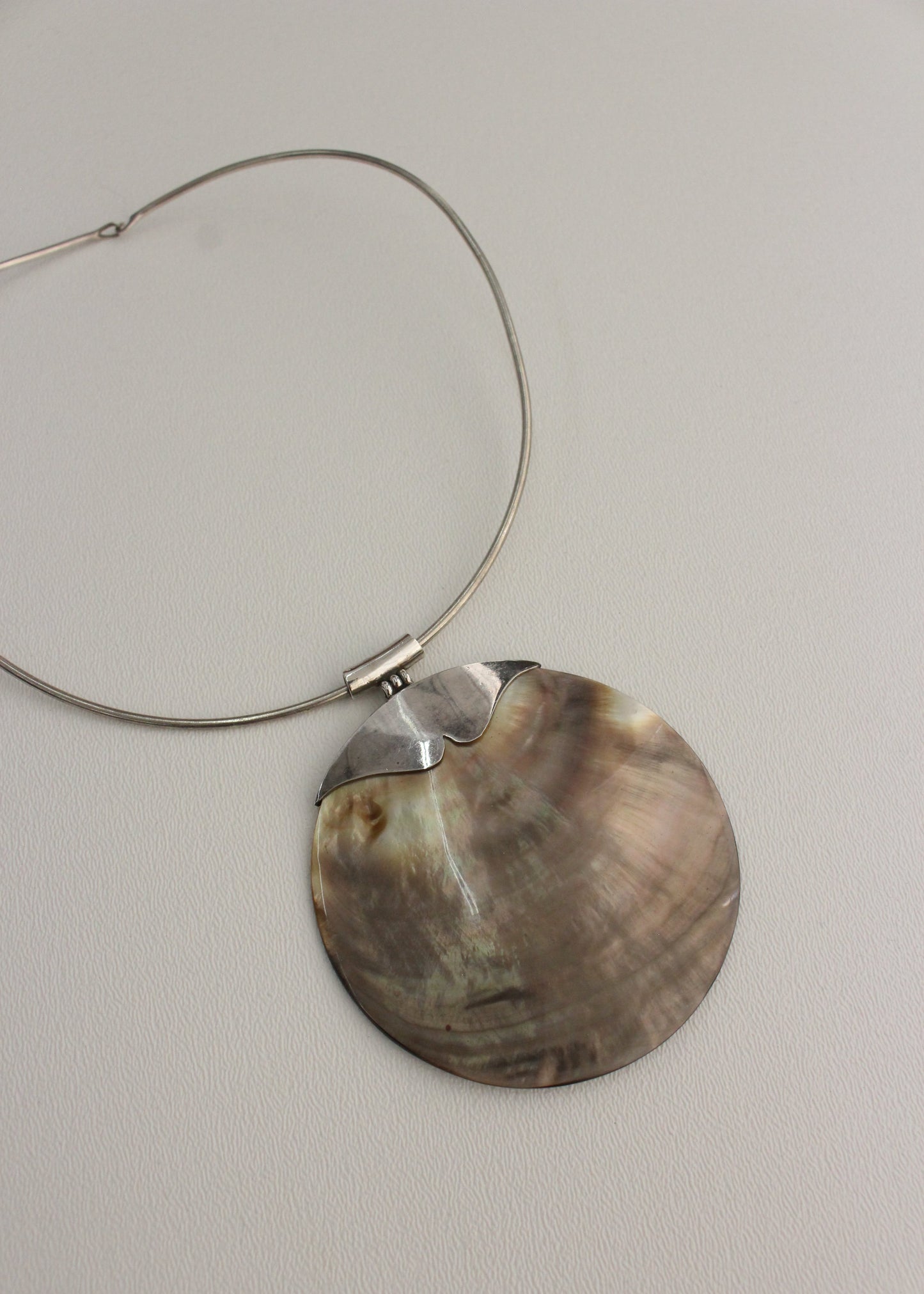 Mother Pearl Sterling Silver Choker
