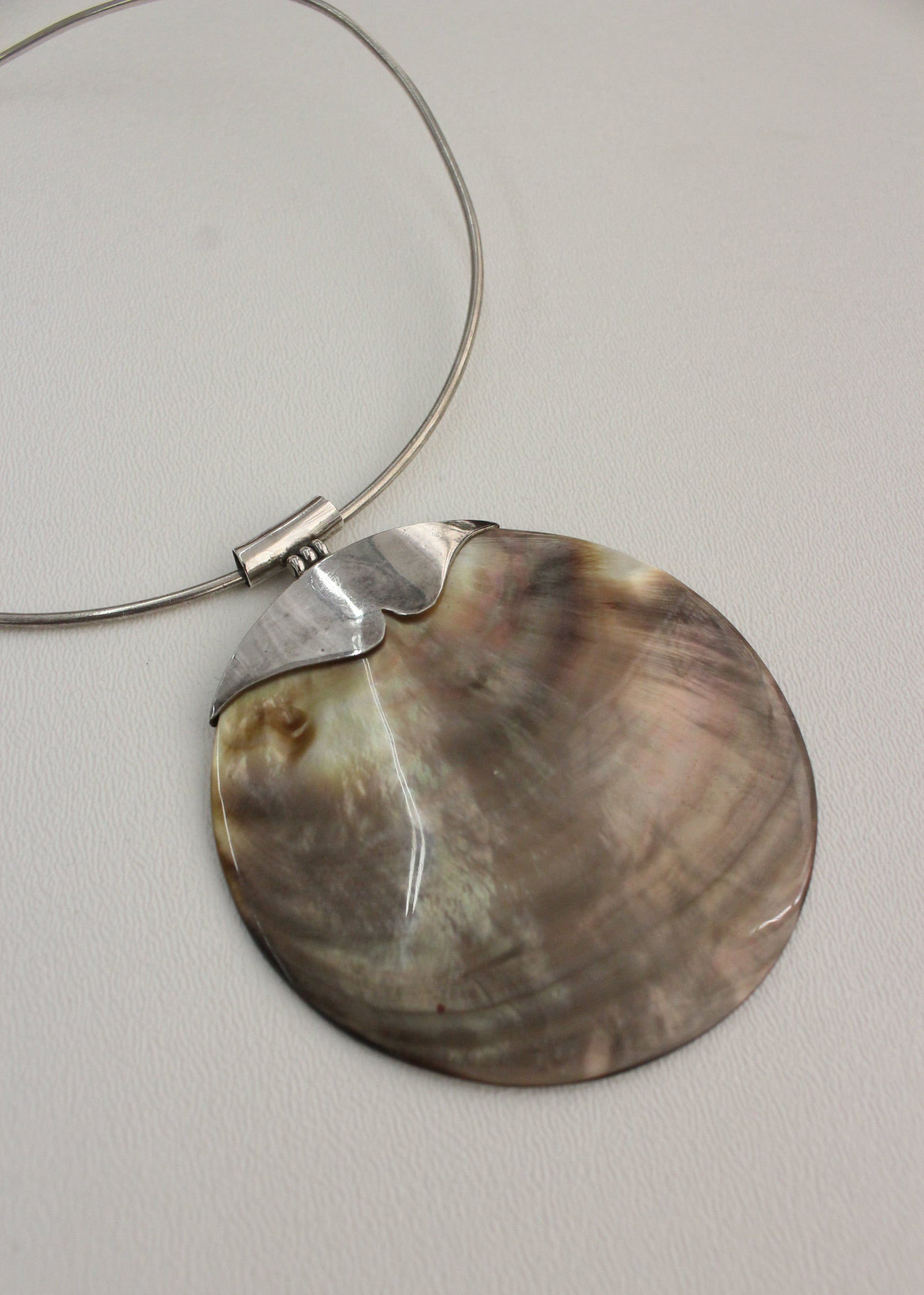 Mother Pearl Sterling Silver Choker