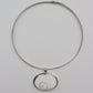 Shell Top Sterling Silver Choker
